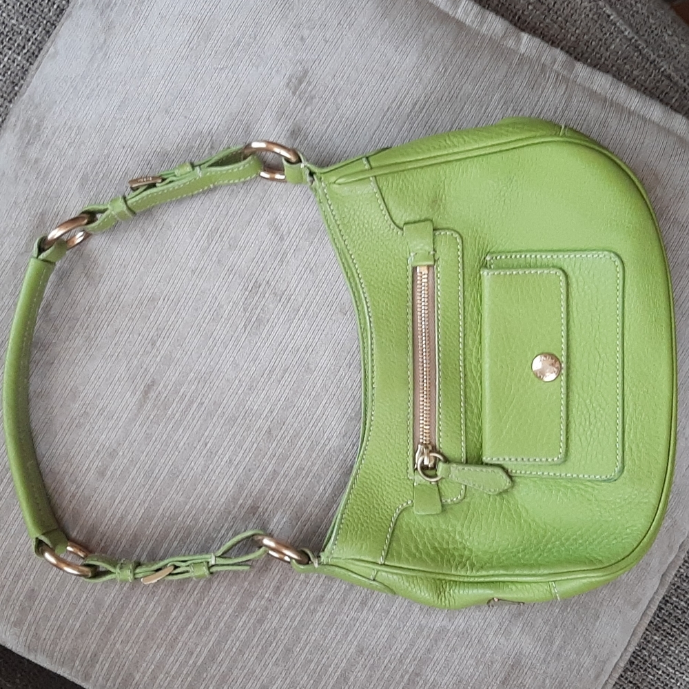 EUC Prada Leather Bag in Neon Green w/ COA